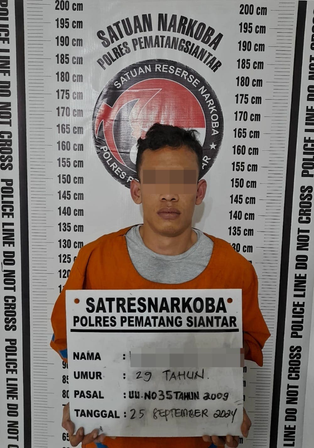Sat Resnarkoba Polres Siantar “Berhasil Ringkus Residivis berinisial (HBN) Bawa Sabu 2.20 Gram di Jalan Gurilla.