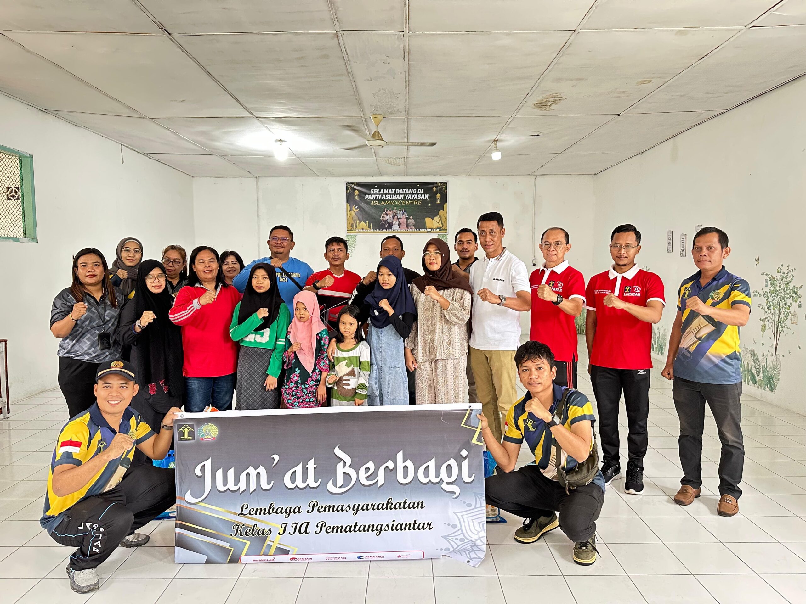 Indahnya Jum’at Berbagi, Lapas Kelas IIA Pematang Siantar Bagikan Bantuan Sosial Kepada Anak Yatim.