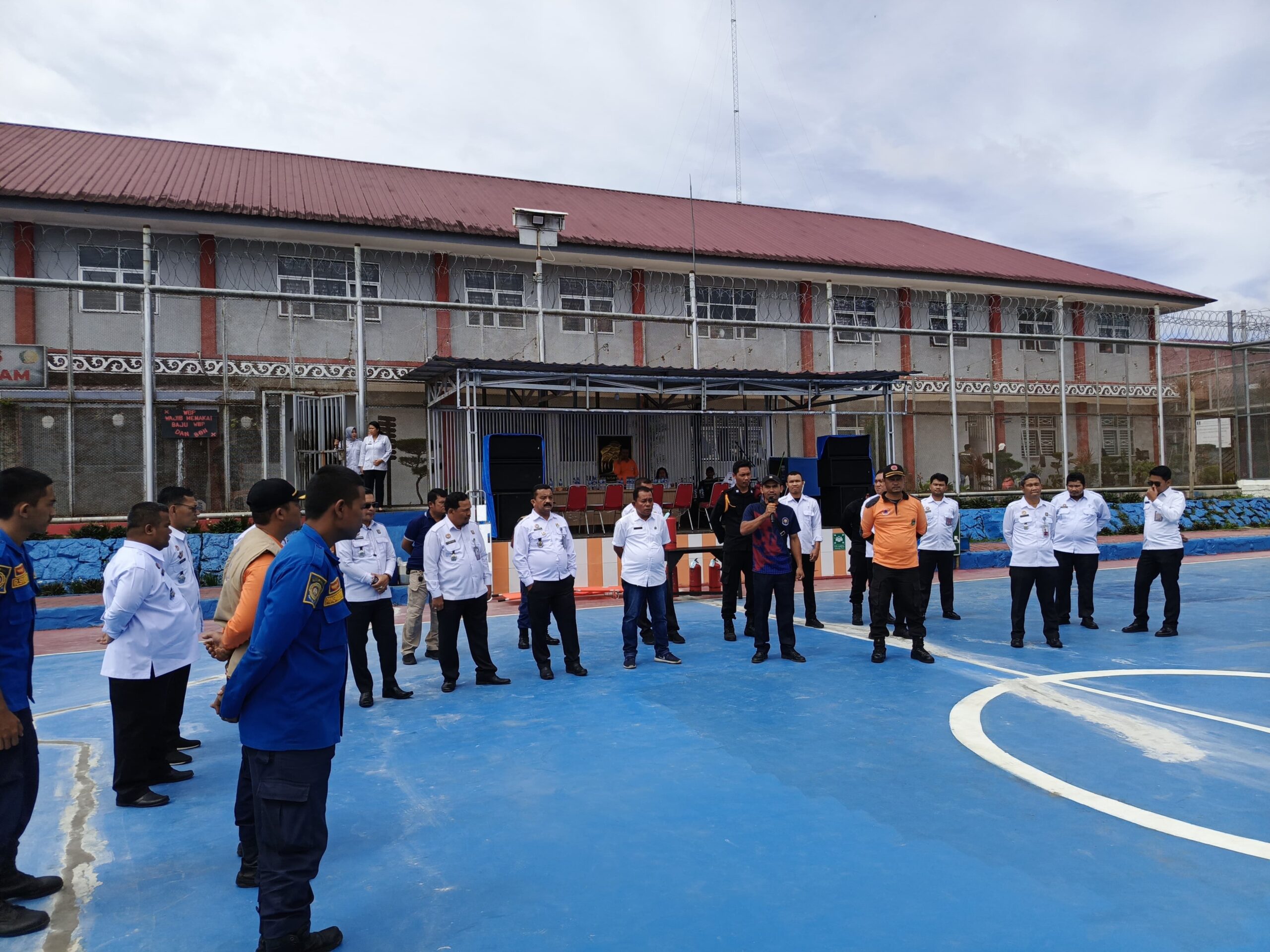 Petugas LAPAS NARKOTIKA Kelas IIA Pematangsiantar Ikuti Sosialisasi Kesiapsiagaan dan Evakuasi Bencana Alam