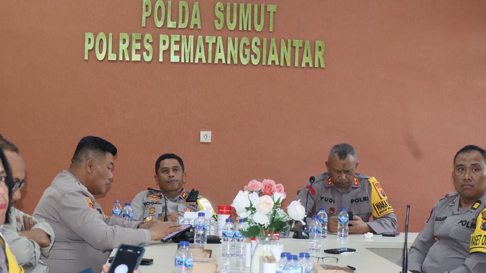 Kapolres Pematangsiantar Ikuti Zoom Meeting Rakor Lintas Sektoral Ops Lilin Tahun 2024