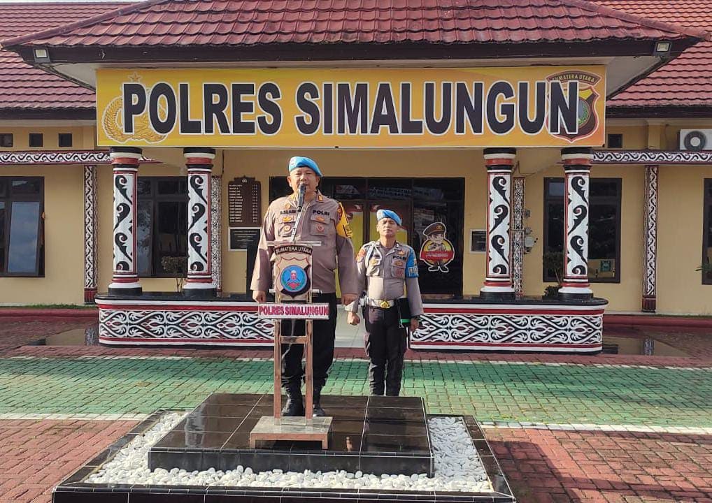 Kasi Propam Polres Simalungun Pimpin Apel Pagi: Perketat Pengamanan Malam Tahun Baru