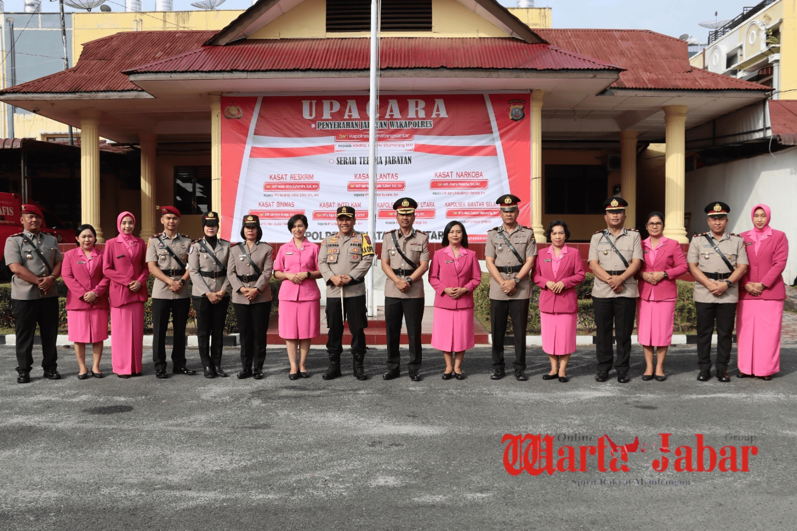 Kapolres Pematangsiantar Pimpin Sertijab Wakapolres, Lima Kasat dan Dua KapolsekÂ