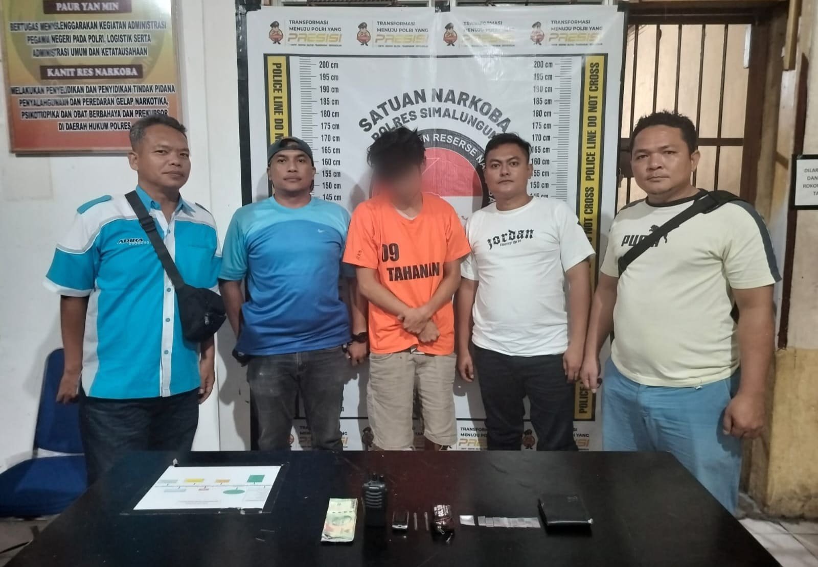 Sat Reskrim Polsek Tanah Jawa Polres Simalungun Amankan Seorang Pengedar Narkoba