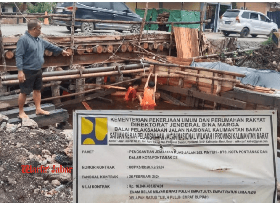 LSM MAUNG Kalbar Desak Pihak Berwenang Segera Mengaudit Proyek Jembatan “Mangkrak” senilai RP 16 Milyar