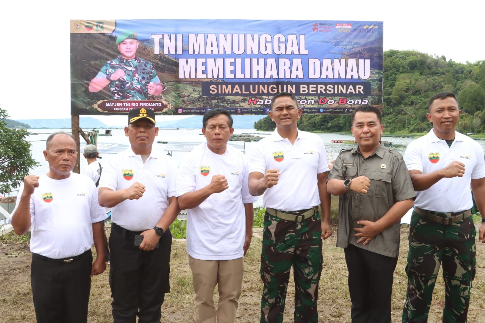 Dorong Simalungun Save Tourism: Kapolres Simalungun Hadiri Gerakan Bersih Danau Toba Bersama Forkopimda