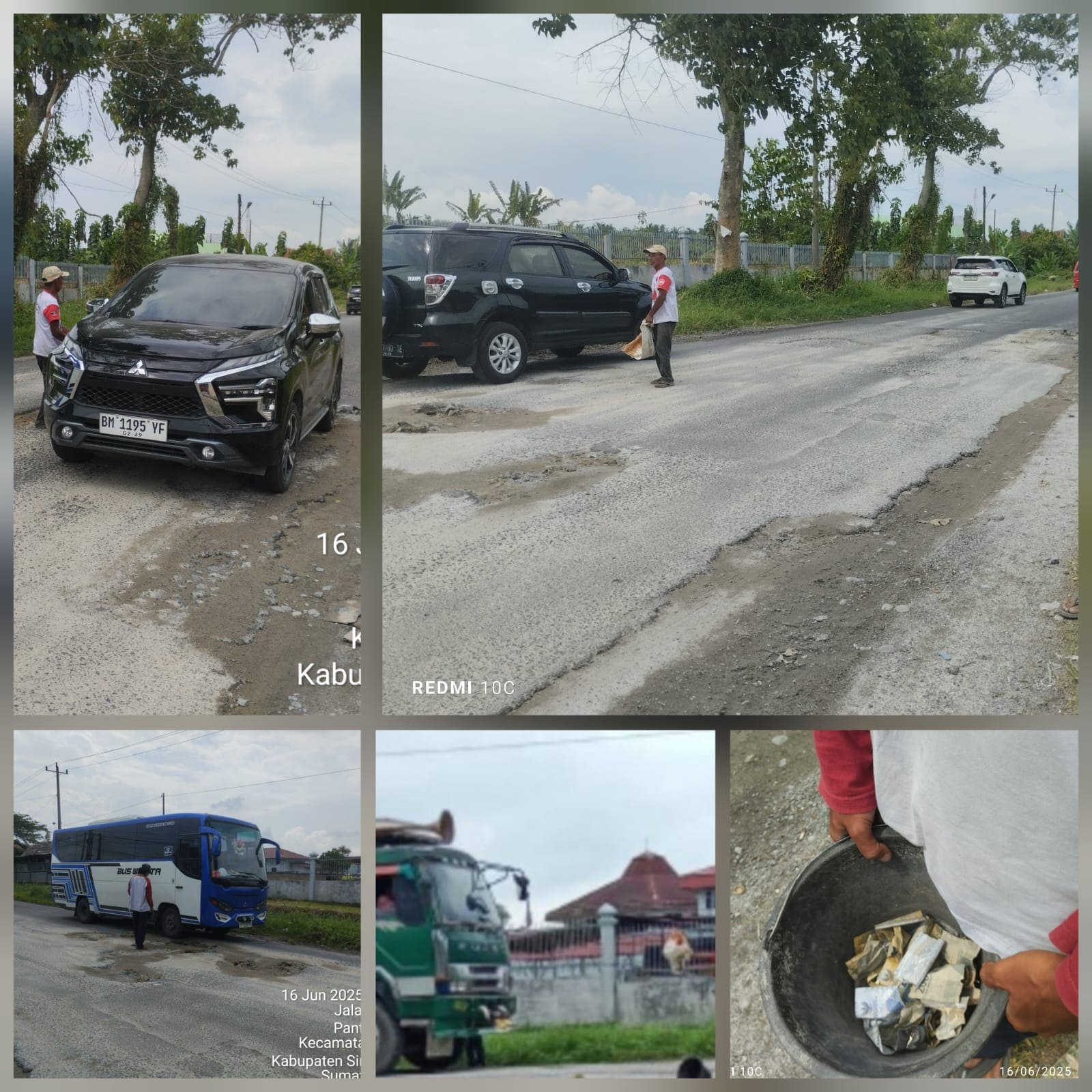 Dalih Perbaikan Jalan Berlubang Lintas Siantar – Perdagangan Batu Anam, “Pungli Merajalela.