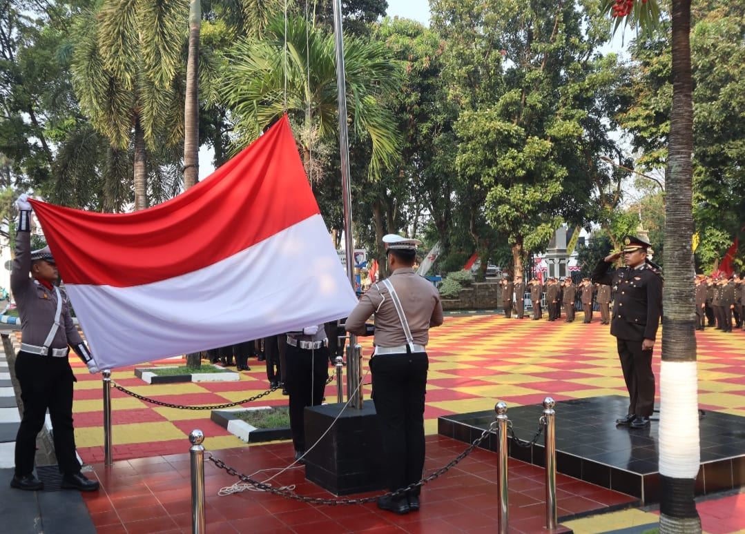 Upacara HUT RI Ke-80 Di Polres Purwakarta, Jadi Momentum Tingkatkan Pengabdian