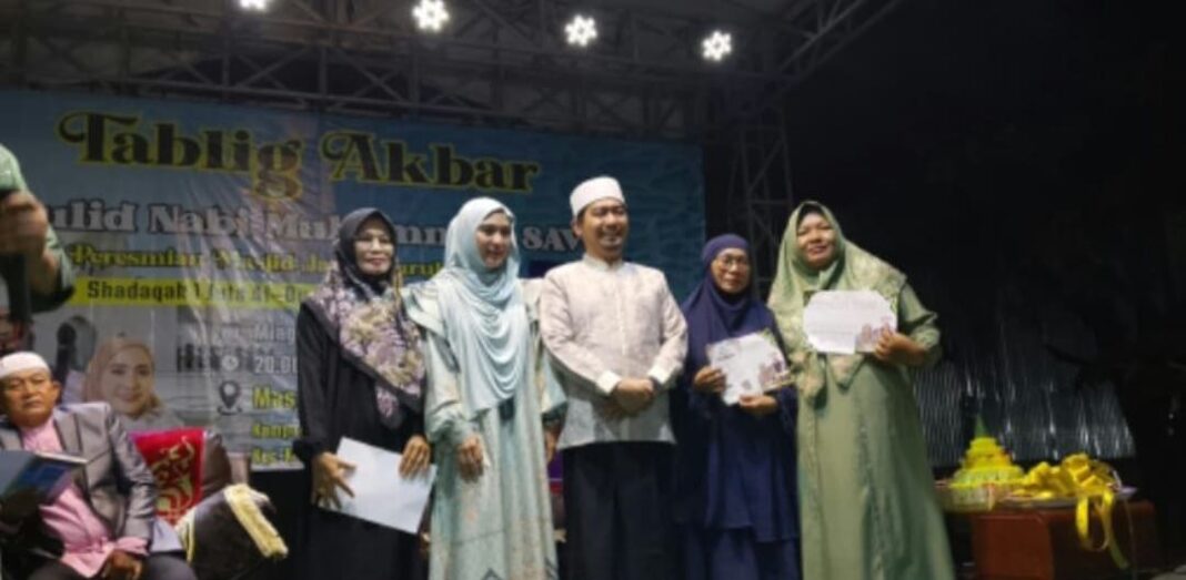 Masjid Jami’ Nurul Iman Resmi Dibuka, Maulid Nabi Disambut Ribuan Umat dengan Sholawat Menggema