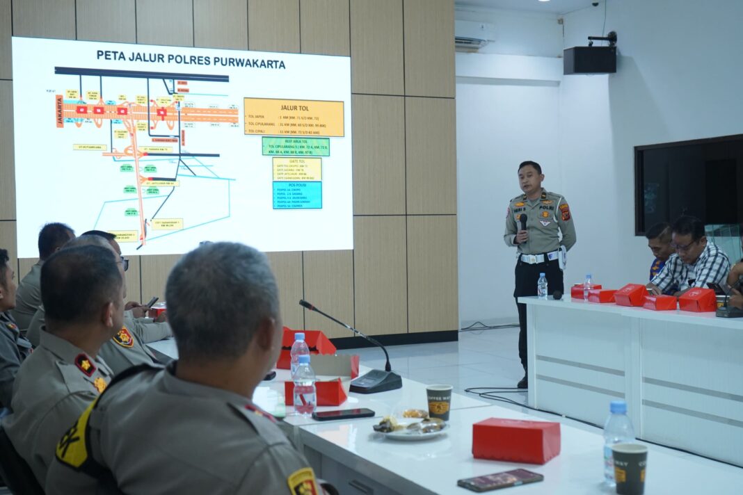 Polres Purwakarta Matangkan Pengamanan Nataru Lewat LATPRA Ops Lilin 2025
