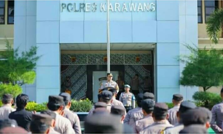 Polres Karawang Siagakan 700 Personel, Gelar Apel Pengamanan Pilkades Serentak 2025