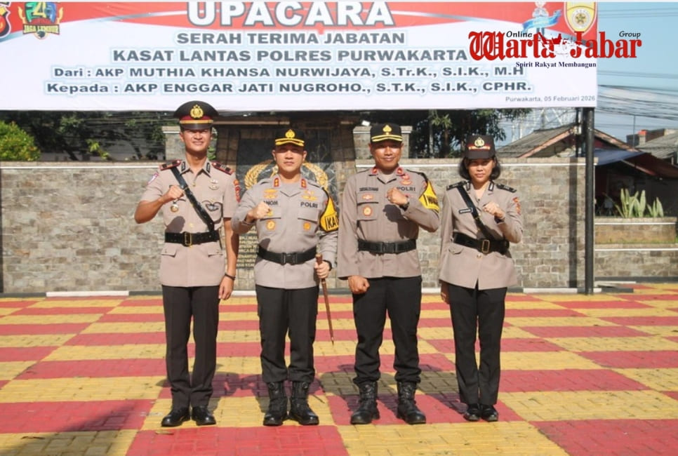 Polres Purwakarta Gelar Sertijab Kasat Lantas, Tongkat Komando Resmi Berganti
