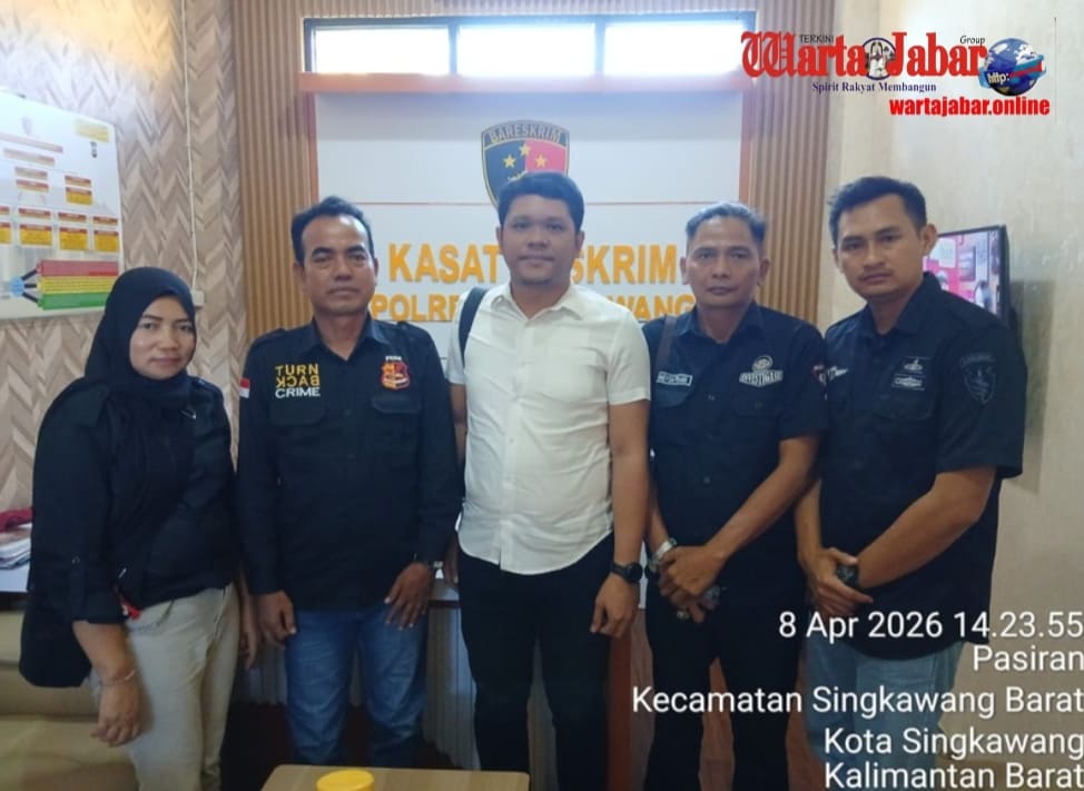 LSM MAUNG Perkuat Sinergi, Disambut Kasat Reskrim Polres Singkawang