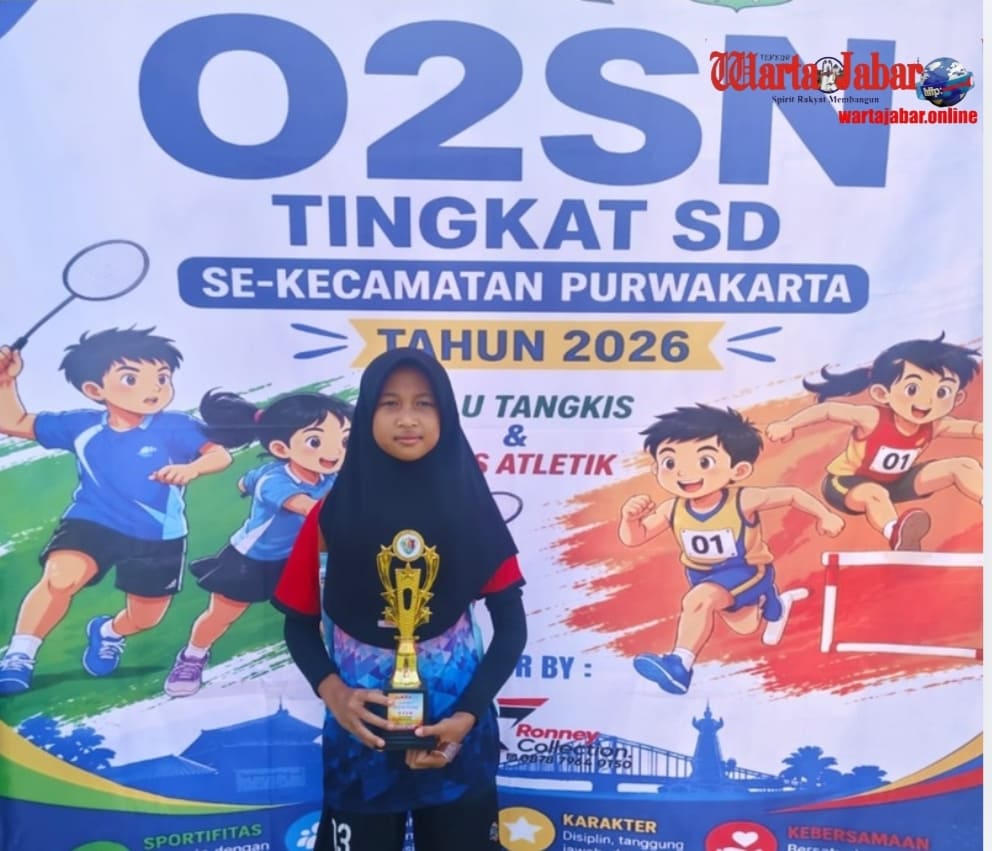 Amel, Siswi SDN 9 Ciseureuh, Raih Juara 1 Atletik O2SN Kecamatan Purwakarta 2026