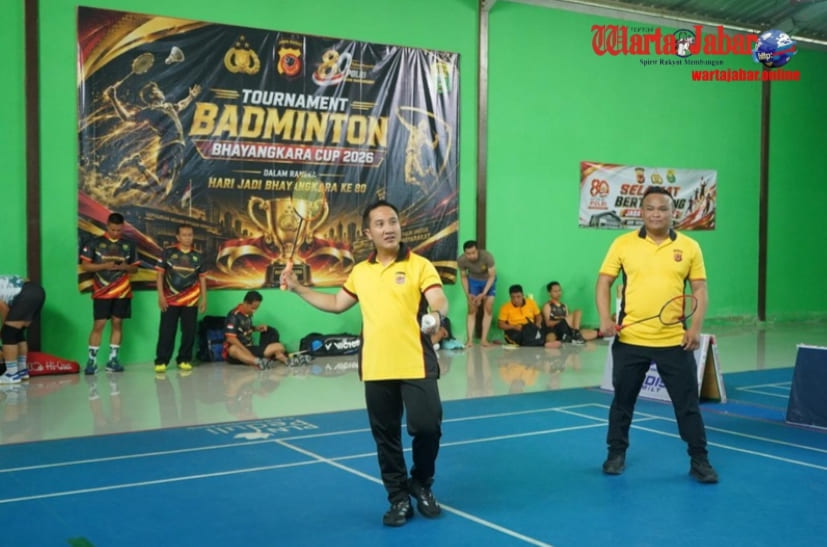 Bhayangkara Cup Meriahkan Hari Bhayangkara ke-80, Polres Purwakarta Gelar Turnamen Bulutangkis Antar Personel