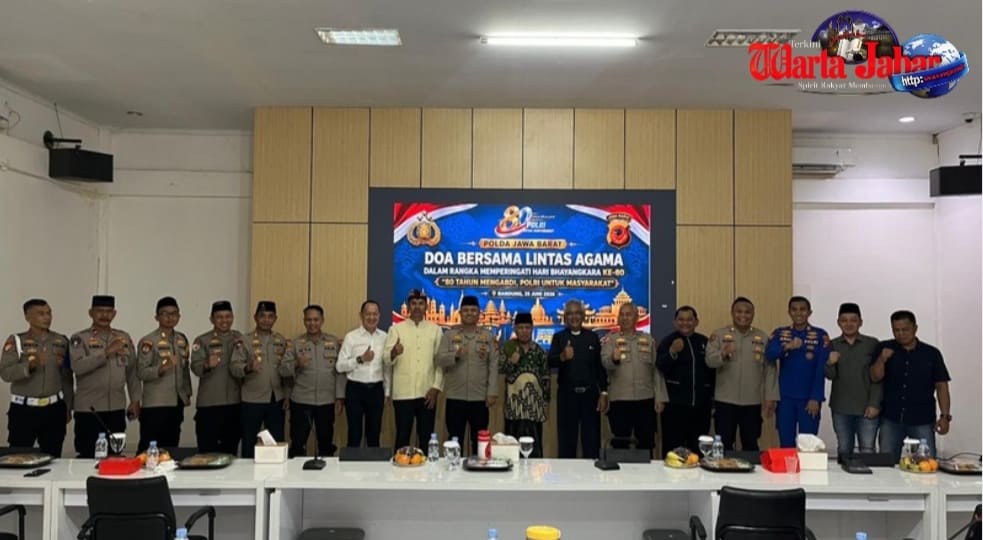 Doa Bersama Lintas Agama, Polres Purwakarta Perkuat Persatuan Sambut HUT Bhayangkara ke-80