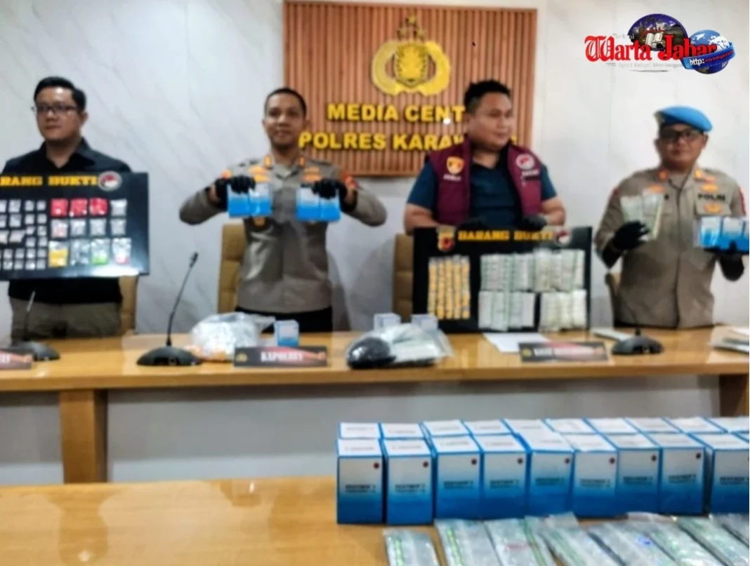 Polres Karawang Ringkus 32 Tersangka Narkoba dalam Dua Bulan, Sita 517 Gram Sabu dan 80.993 Butir OKT