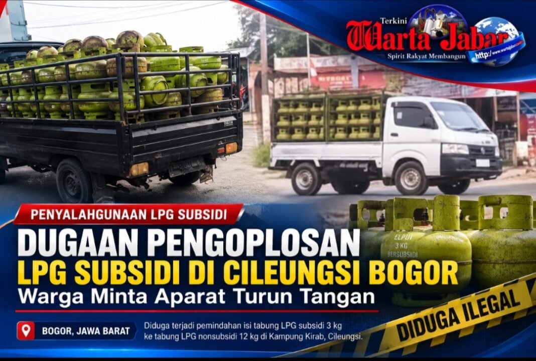 Dugaan Pengoplosan LPG Subsidi di Cileungsi Bogor, Warga Minta Aparat Turun Tangan
