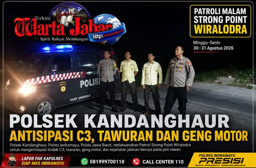 Patroli Malam Polsek Kandanghaur Sasar C3, Tawuran dan Geng Motor