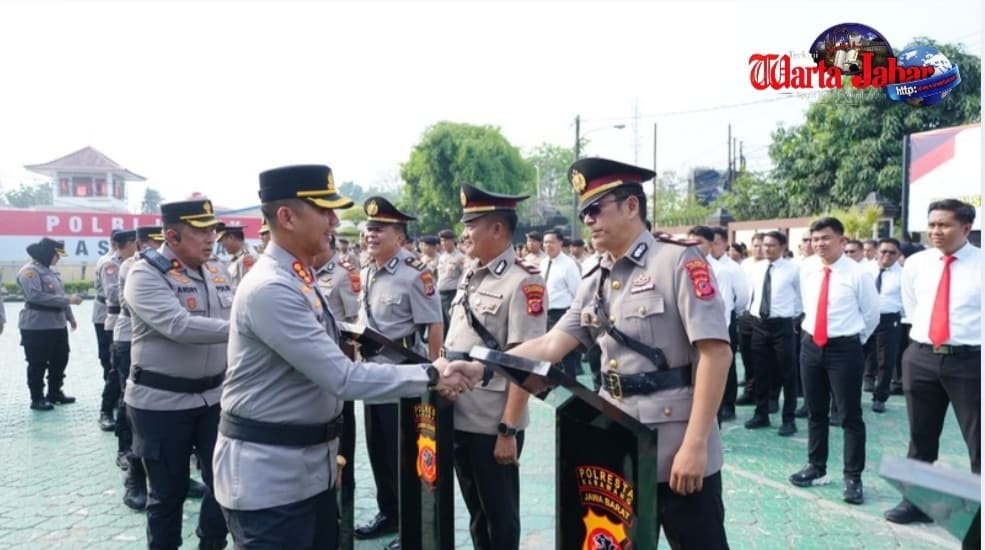 Polresta Karawang Gelar Sertijab Kapolsek Jajaran, Perkuat Pelayanan Publik
