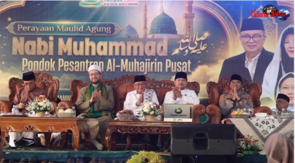 Perkuat Silaturahmi dan Keteladanan, Kapolres Purwakarta Hadiri Maulid Nabi di Ponpes Al-Muhajirin