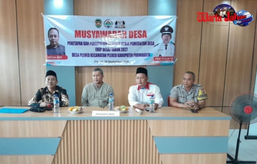 Kawal Pembangunan Desa, Bhabinkamtibmas Hadiri Penetapan dan Pengesahan RKPDes Plered