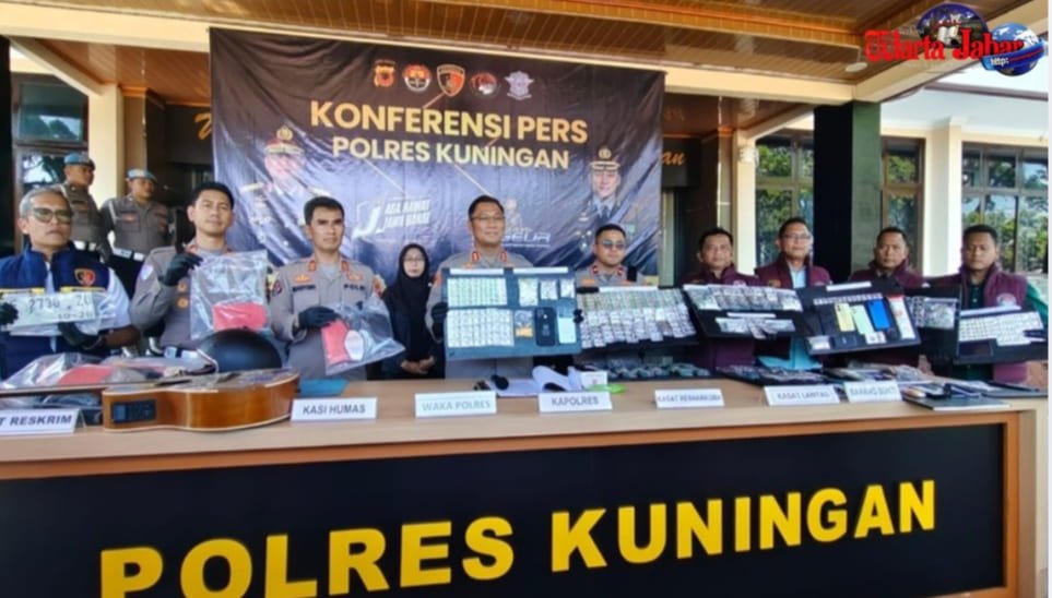 Polres Kuningan Ungkap 12 Kasus Narkoba, Amankan 22 Tersangka dan Gagalkan Balap Liar